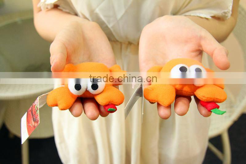 Singapore restaurants Chilli masot customize soft toy crab/crab plush toy/crab toy/plush crab toy