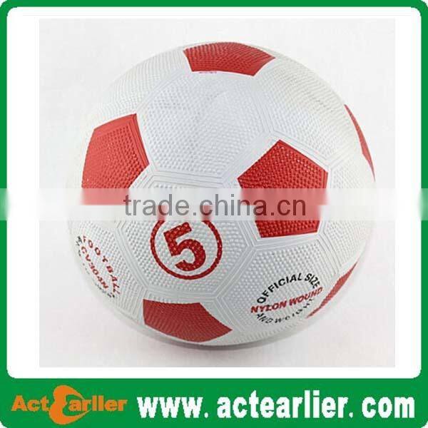 cheap size 4 promotional natural rubber soccer ball