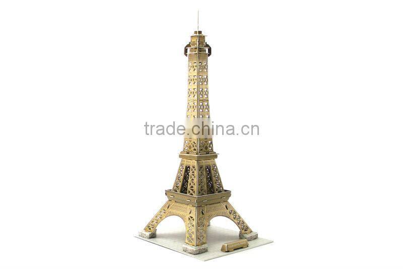 3D Diy Puzzle for World Architecture Eiffel Tower Model