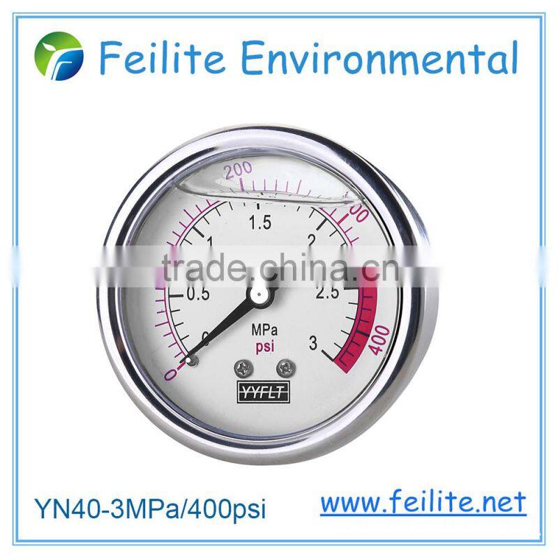 All stainless steel Liquid Filled pressure gauge