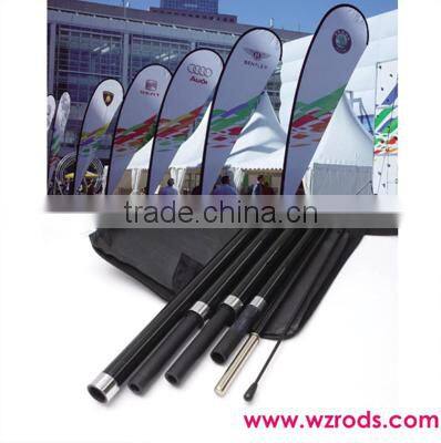Push In Carbon Composite Bow Flag Pole With Oxford Bag