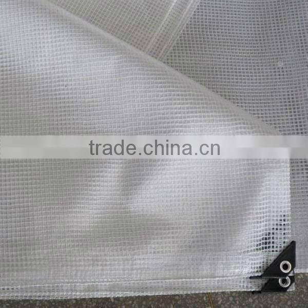 pe transparent mesh tarp sheets ,size,gram made to order high quality scaffolding cover leno tarpaulin