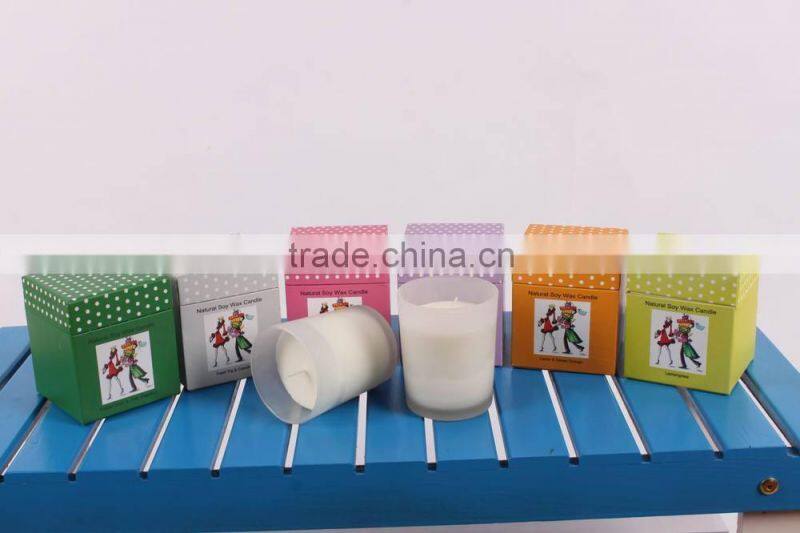 Natural Scented Soy Wax Candle in Glass Jar