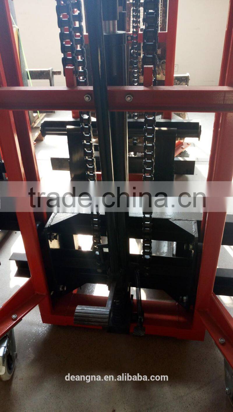 Warehouse ised c-type steel on the mast stacker machine