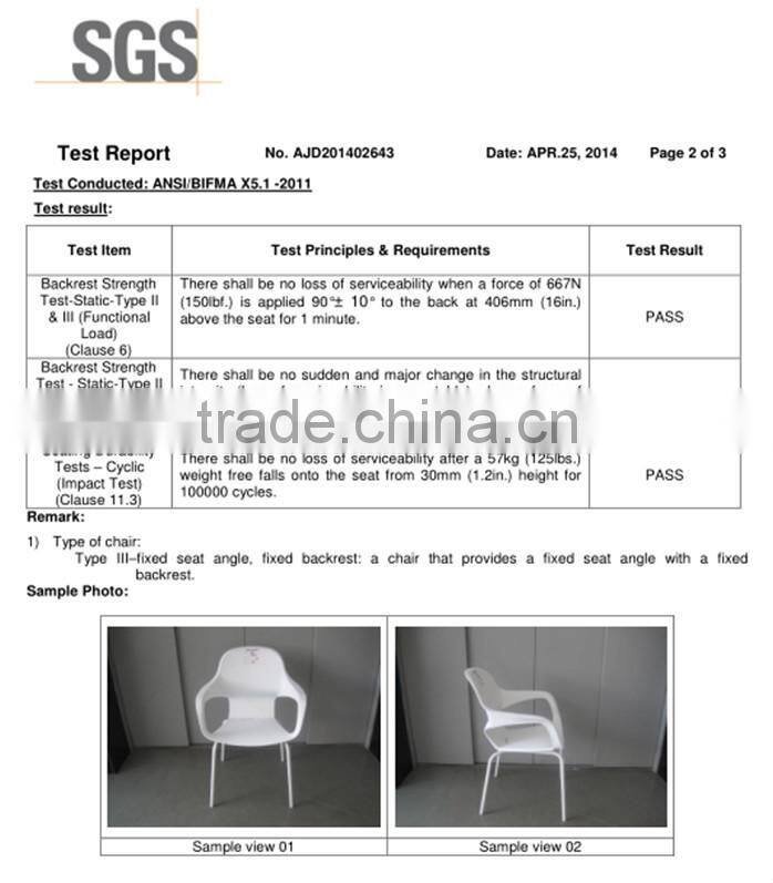 2014 hot designer stackable plastic feet chair and table HC-N026