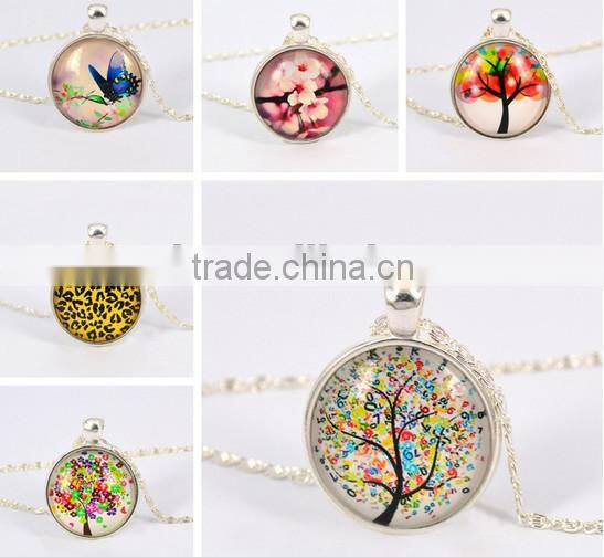 latest design alloy jewelry gift flower necklace
