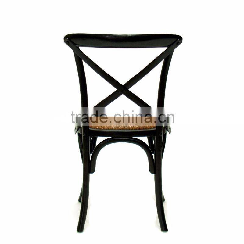 Home high X back throne wooden arm wishbone model chair