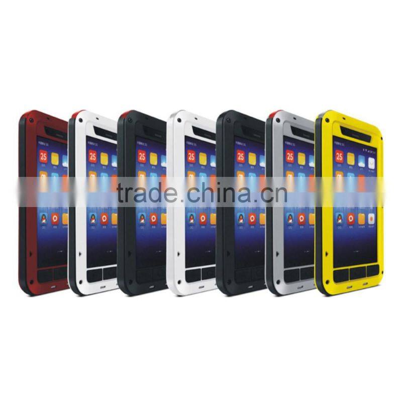 LOVE MEI Metal + Silicone + Gorilla Glass Hybrid Case for Xiaomi 3 MI3,Shockproof Waterproof Dustproof Powerful Case,love mei