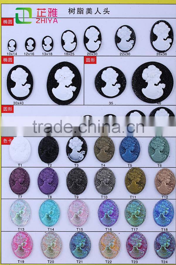 2015 resin emstone cabochons,wholesale gemstone cabochons with two hole cameo