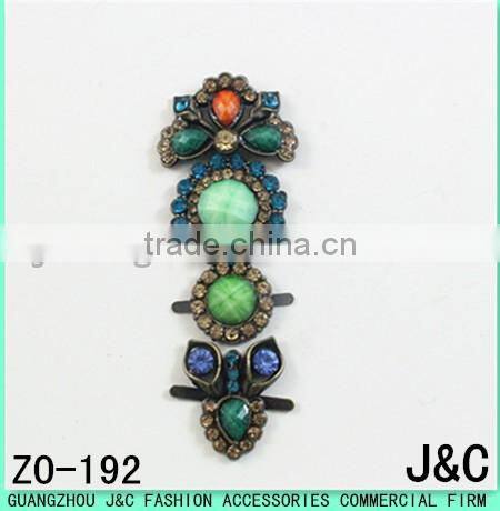 2017 most shinny newest crystal stone shoes ornament