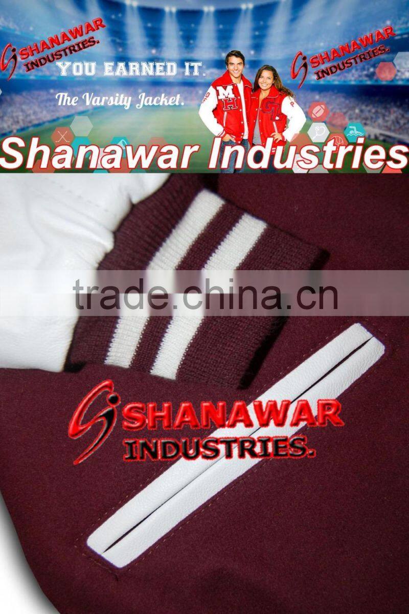 Mens Womens Varsity letterman jackets with hood, custom varsity jacket with chenille patches & embroidery logos, varsity jacket