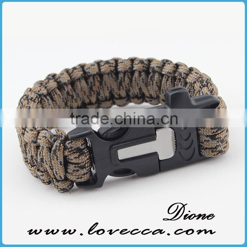 factory direct sales braided survival paracord bracelet manufacturer