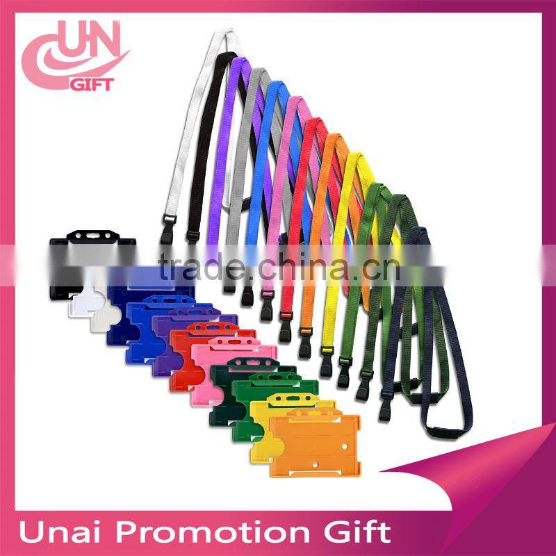 Red Premier Lanyard With Id Card Badge Holder