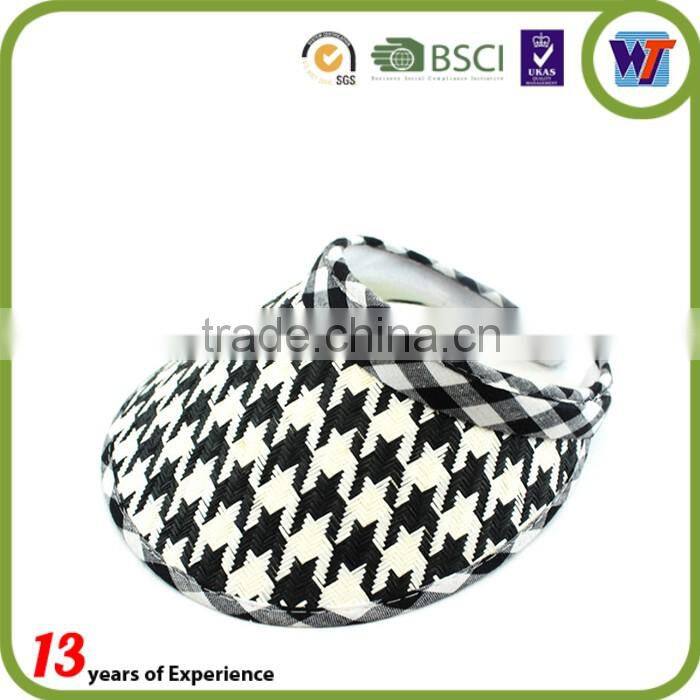 fashion wide brim sun visor caps cotton pvc cheap kids sun visor hats