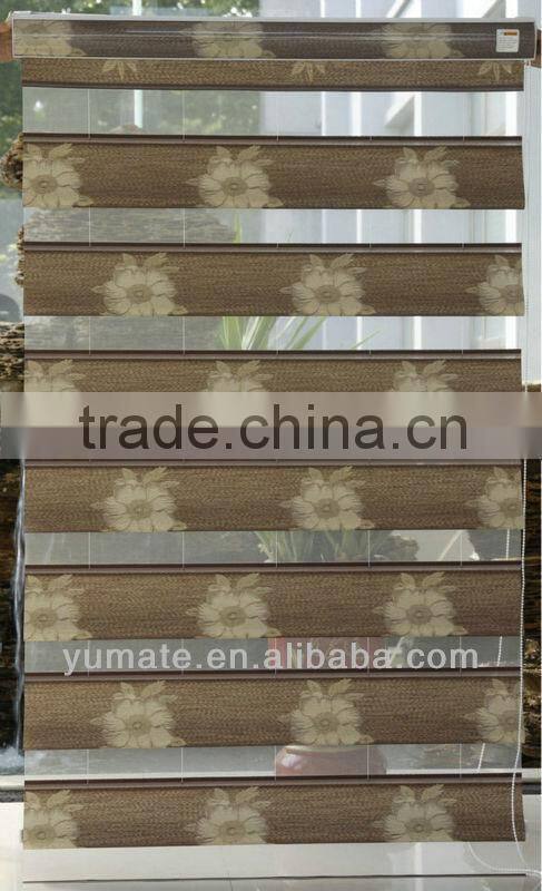 YUMA 100% polyester peacock shade window blind