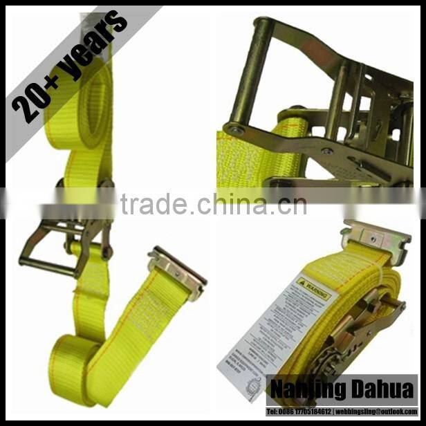 Since 1993 E TRACK RATCHET STRAP - 12 FT (YELLOW)