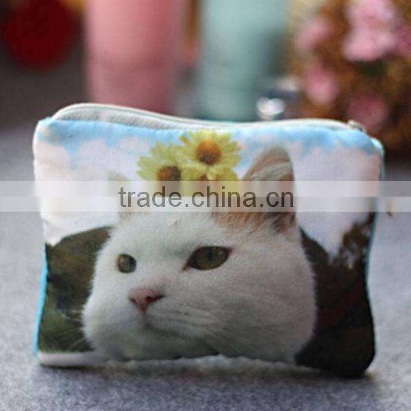 2014 Creative Cat-people Fabrics Unisex Coin Wallet Wholesale ZTCW-0033