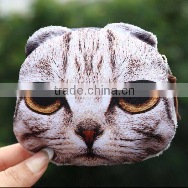 Unique Cat-people Fabrics Unisex Coin Wallet Wholesale ZTCW-0026