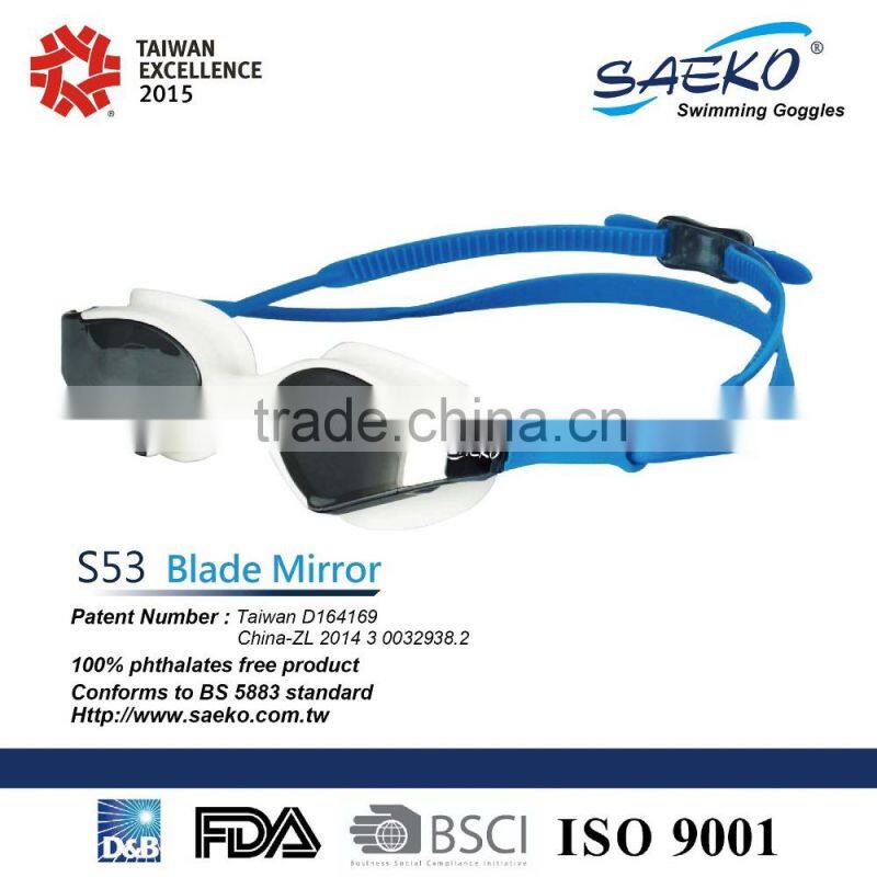 Blade Mirror - Professional One Piece Adult Swimming Goggles