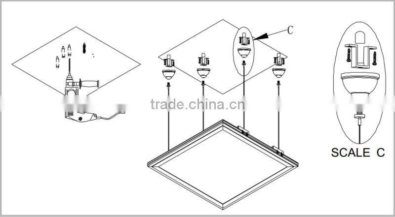 Shenzhen 30x30 cm 19w RGB color changing with remote led Panel light , led ceiling panel light