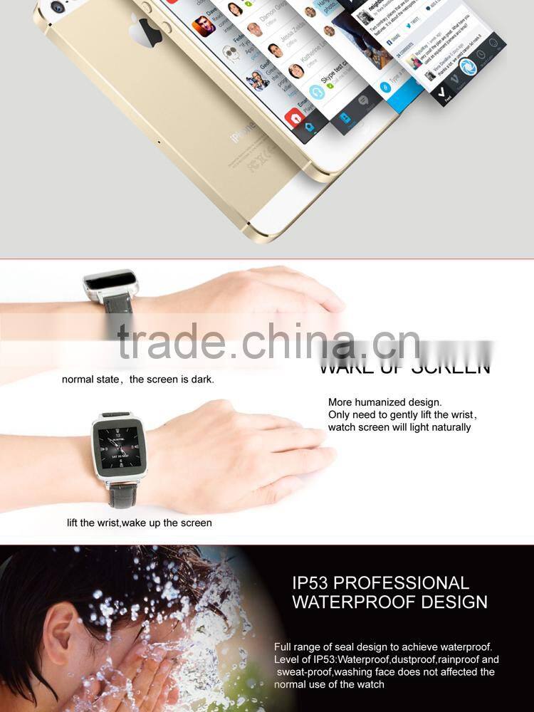 MT2502A Compatible OS including IOS and Android 1.54" IPS touch screen bluetoothwatch