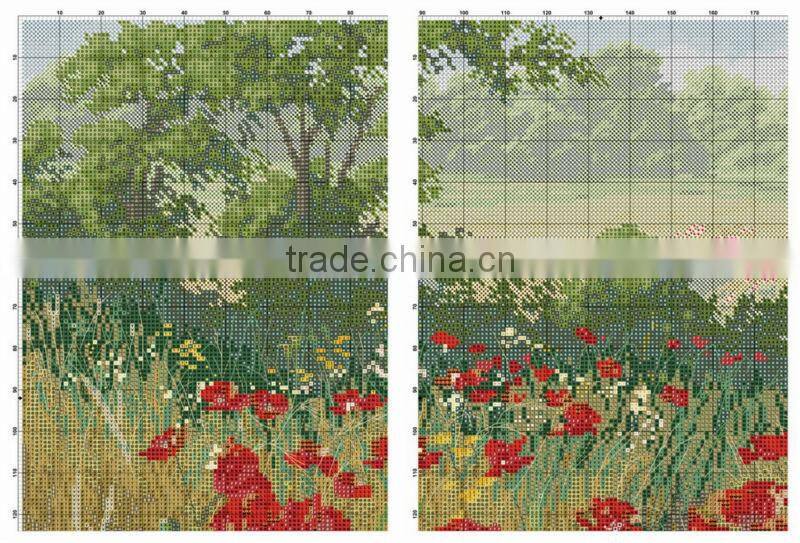 Russian packing cross stitch fabric