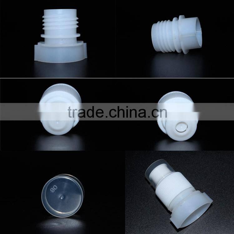 Stand up water bag push pull sports closure cap 22mm