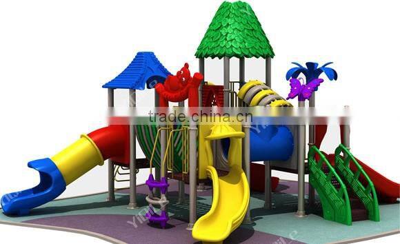 Attractive shape durable and safe plastic type used outdoor playground equipmenet for sale
