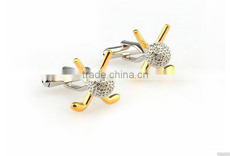 Alibaba customized two tone novelty fashion jewelry brass cufflinks