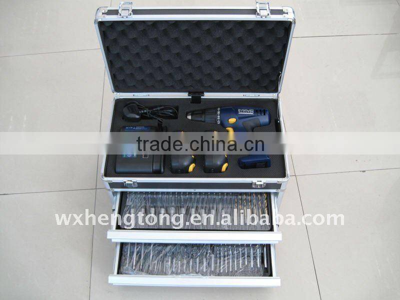 aluminum tool case with drawers