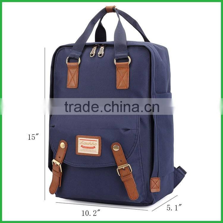Wholesale high quality nylon bag with laptop compartment backpack school bag