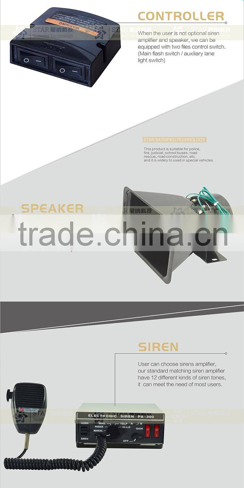 Amber cheap police led strobe light bar police lights TBD-2000L/AMBER