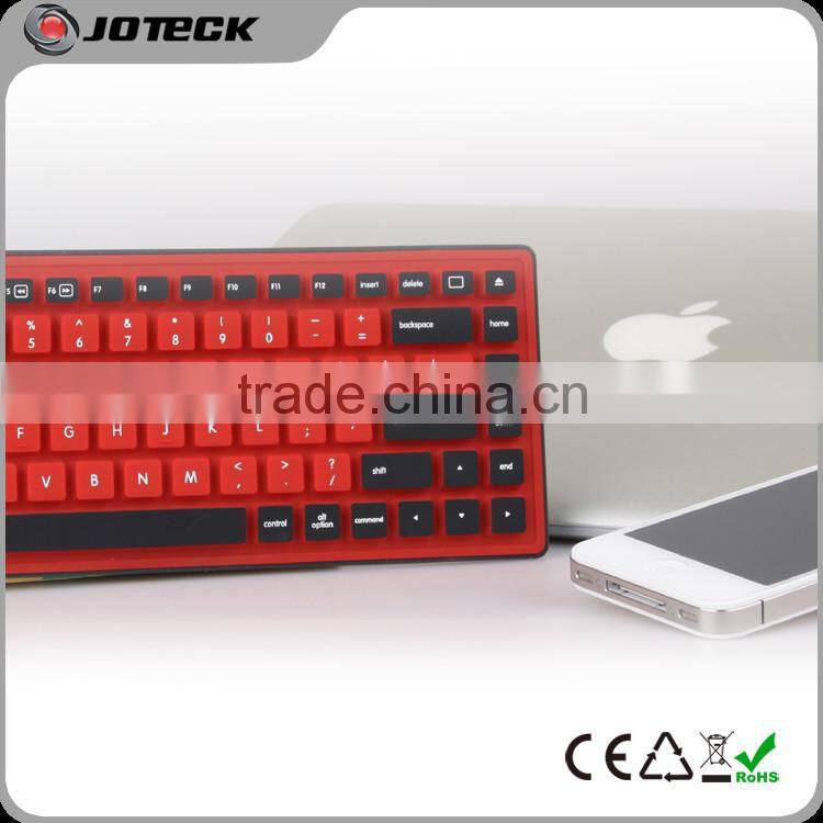 86 keys silicone rubber bluetooth keyboard for ipad and android---JK86