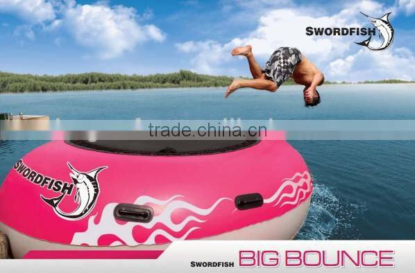 towable & inflatable bouncer boat island slide surfing BIG BOUNGE 2 bounger trampouline