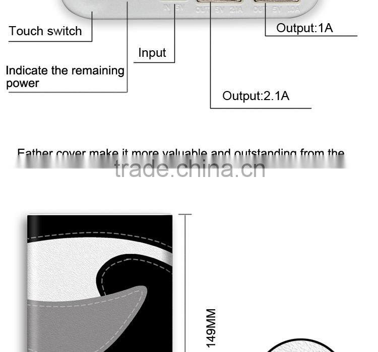 external battery charger/ USB travel charger,6000mah power bank for mobiles