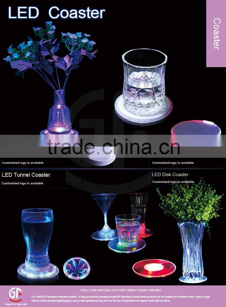 Party Favor Clear Plastic Coaster Led,Bar Coaster