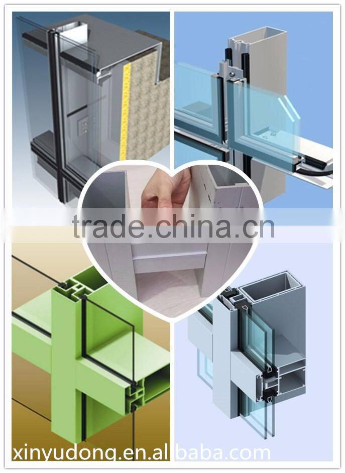 Hot sale and perfect quality aluminium extrusion curtain wall profile/aluminum extrusion profiles for curtain wall