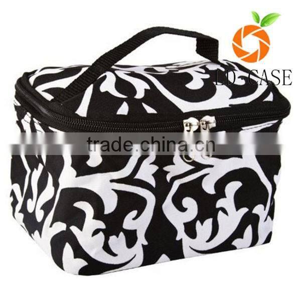 Custom canvas cosmetic zipper bags for traveling with custom printing