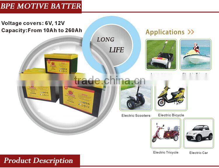 Evironmentally friendly 24 volt 28ah lead acid battery for self balancing electric scooter