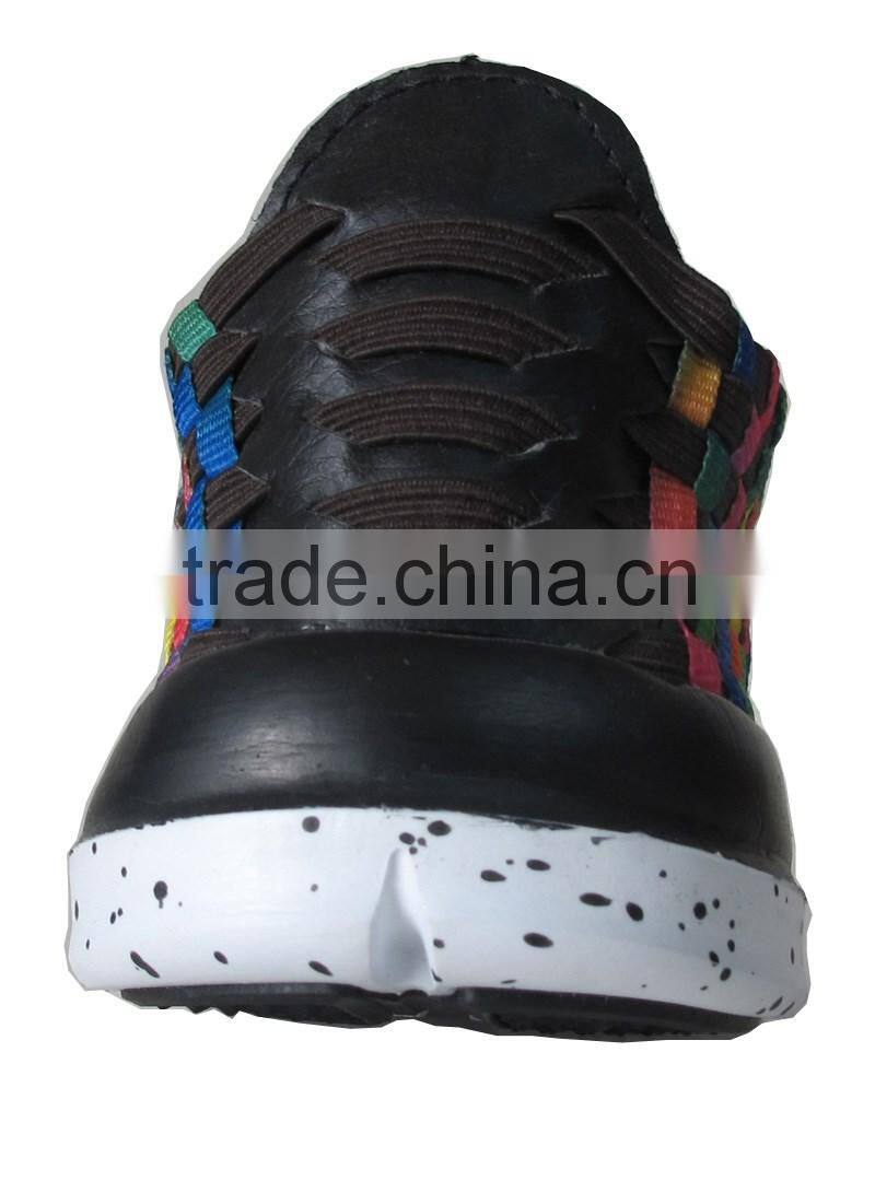 2015High quality ladies casual woven shoes outdoor footwear