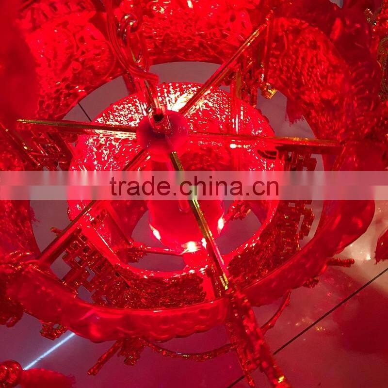 traditional chinese style plastic hanging lantern for decoration