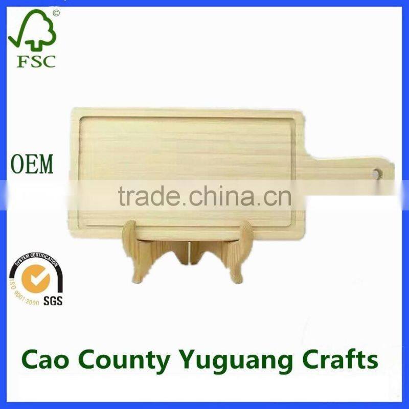 wooden hot drink serving holder tray with drinks holder