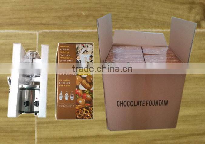4 layer tier 170W stainless steel Chocolate fondue fountain with CE
