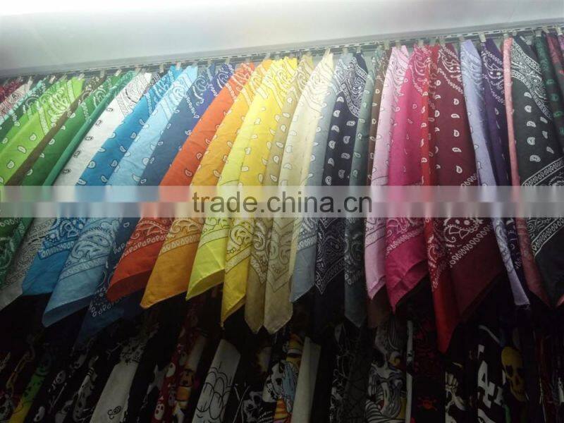 China Classic Fashion 22x22" 100% Cotton Men's Hiphop Headwrap