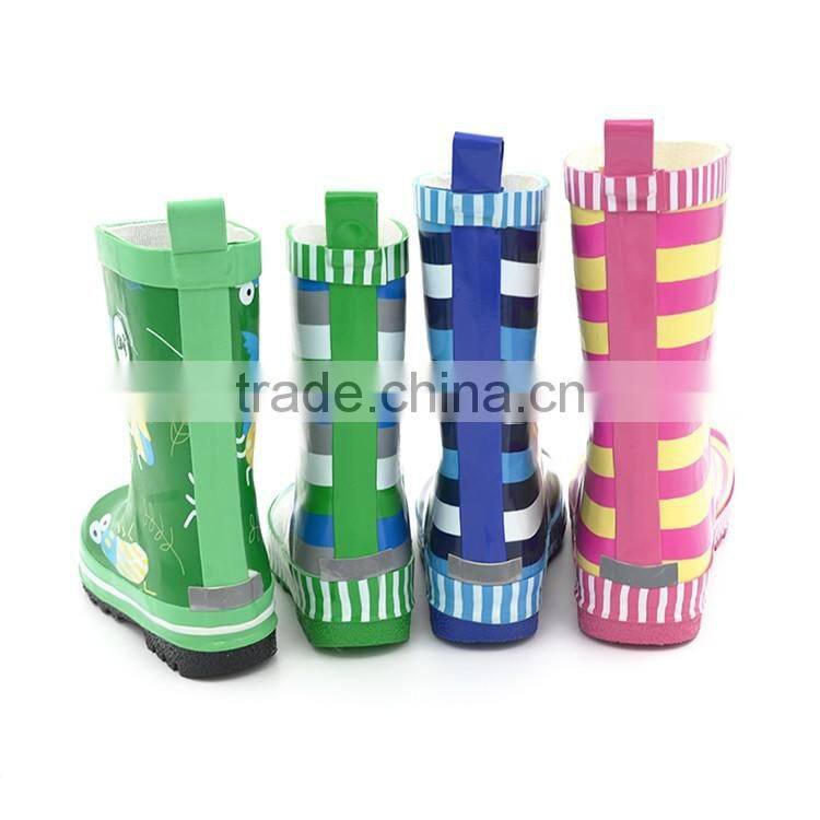 Factory competitive price fashion boys and girls children rubber rain boots