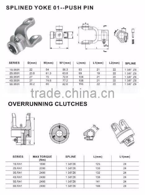Competitive Price Customized Tractor Types Cardan Shaft