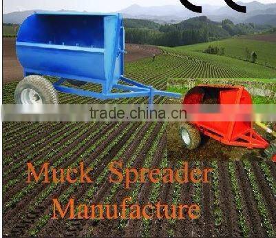 Tractor trailed fertilizer spreader lime spreader truck manure spreaders for sale