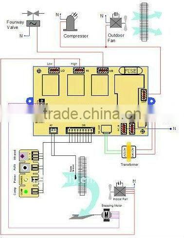 A/C control PCB board ZL-U02C