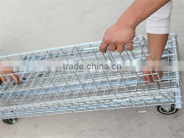 wire steel storage container cage pallet