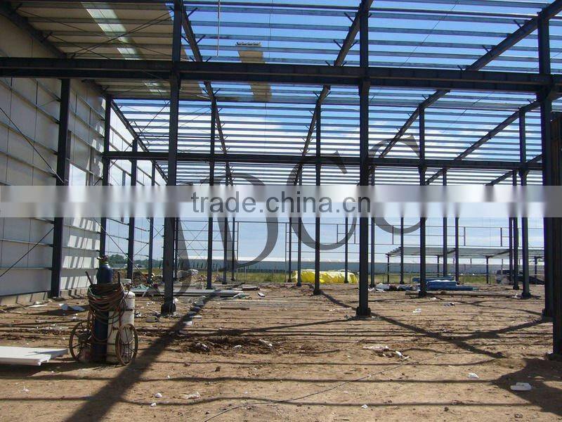 pre-engineered steel frame construction